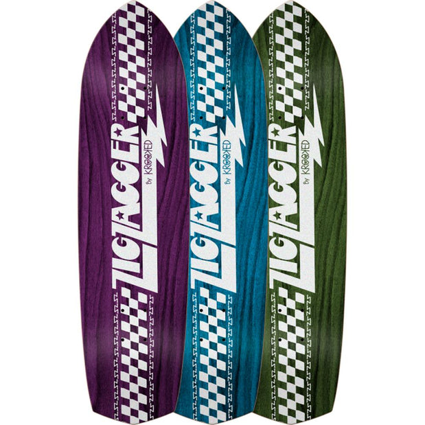 Krooked Zig Zagger Stain  32.38" Cruiser Deck - Longboards USA