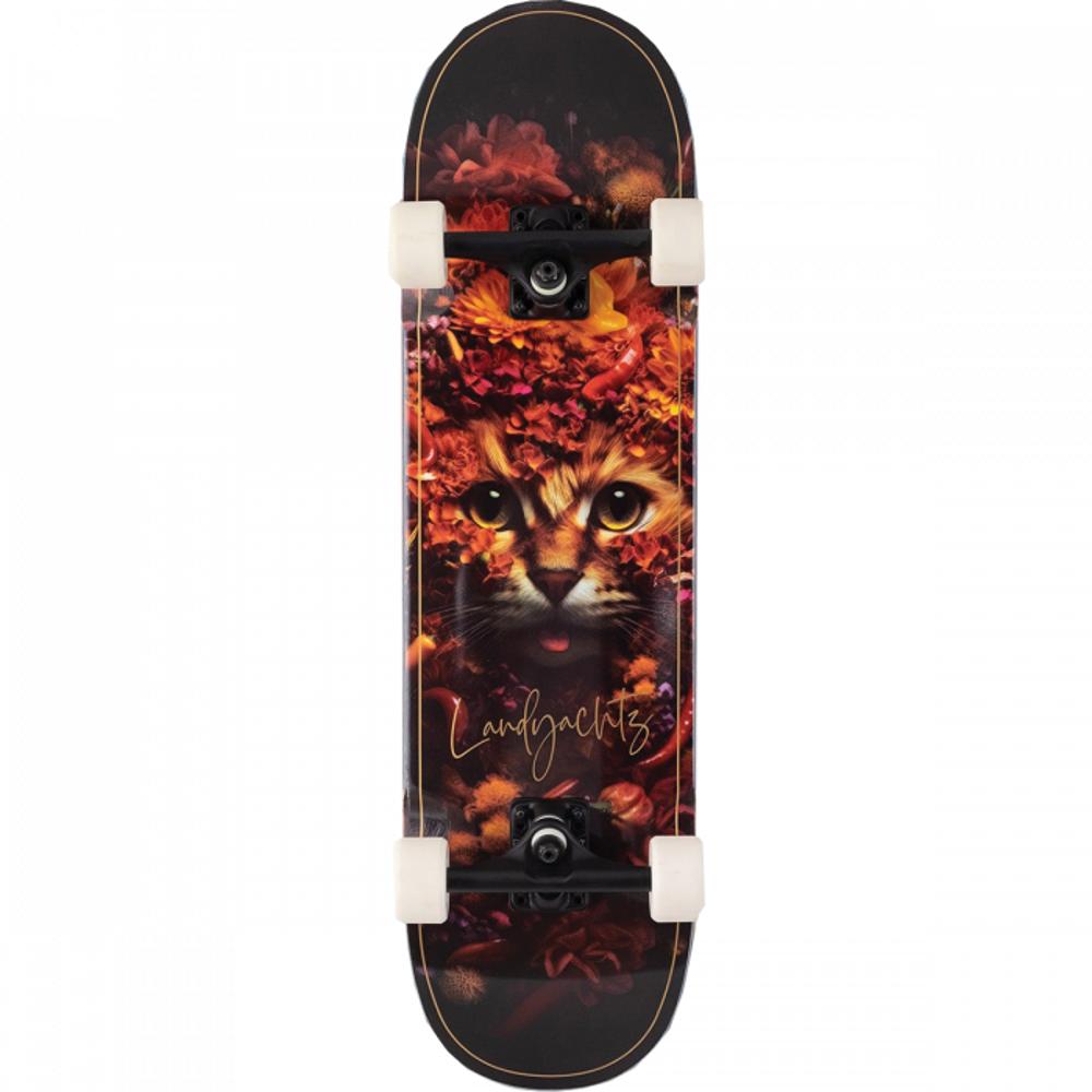 Landyachtz ATV Classic Flower Cat 8.5" Skateboard - Longboards USA