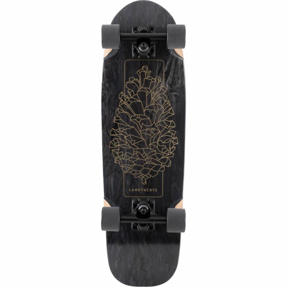 Landyachtz Dinghy Blunt Black Pinecone 28.5" Cruiser Longboard - Longboards USA