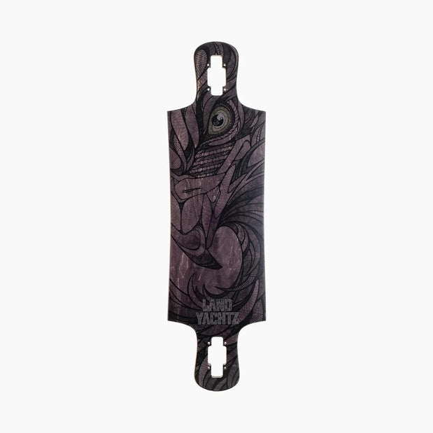 Landyachtz Drop Hammer Black Eagle 35" Drop Though Longboard Deck - Longboards USA