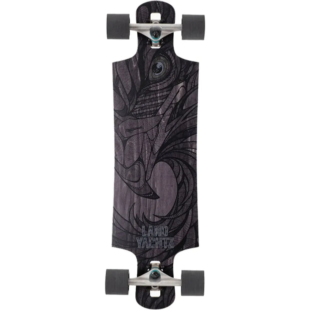 Landyachtz Drop Hammer Black Eagle 35" Drop Through Longboard - Longboards USA