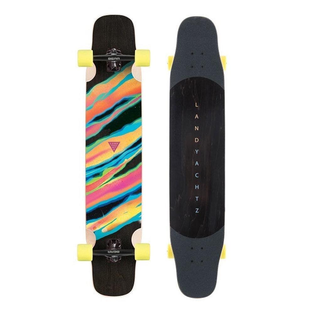 Longboard Completo AODI 46 Pollici, Cruiser Nero, Larghezza 8.5", Per Freeride