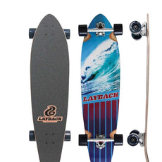 Layback Going Left 38" Complete Kicktail Longboard - Longboards USA
