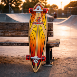 Layback Soulride Red 40" Pintail Longboard