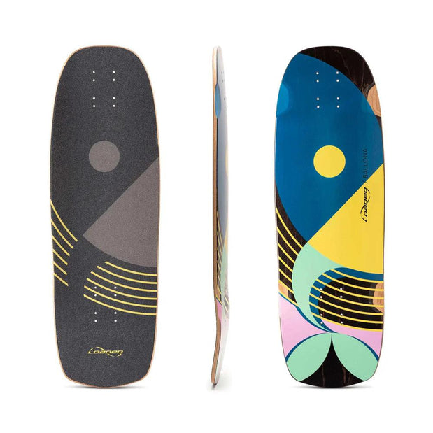 Loaded Ballona Willy 27" Longboard Deck - Bright Blue/Yellow - Longboards USA