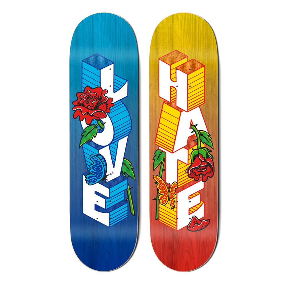 Madrid Mark Ward Love, Hate, Just Skate 8.25" Skateboard - Longboards USA