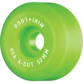 Mini Logo A-Cut Hybrid 52mm Green Skateboard Wheels | Set of 4 - Longboards USA