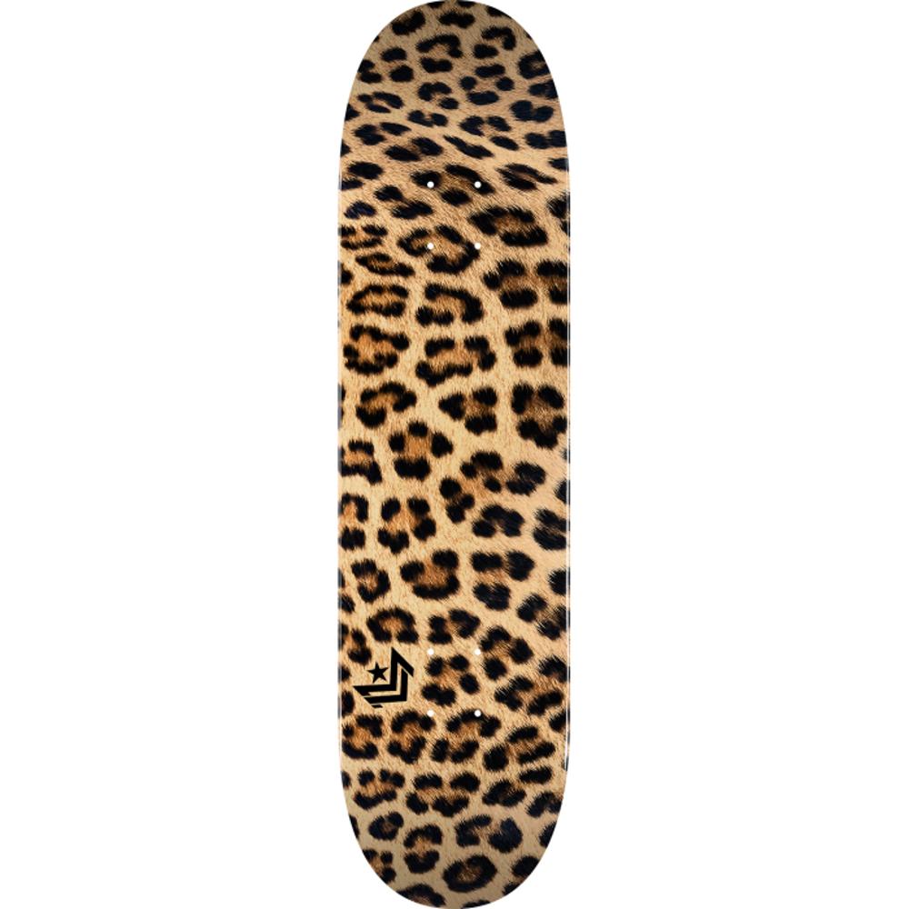 Mini Logo Leopard Fur 7.75" Skateboard Deck - Longboards USA