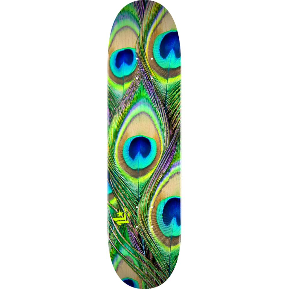 Mini Logo Peacock Feather 7.5" Skateboard Deck - Longboards USA