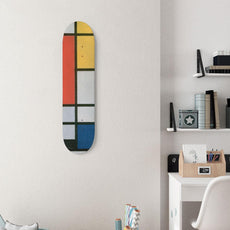 Mondriaan Composition Custom 8.5" Skateboard or Wall Art - Longboards USA