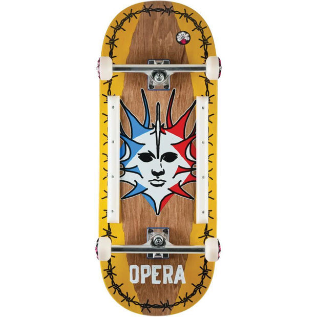 Opera Fatties Torn Spike Brown/Yellow 12" Skateboard - Longboards USA