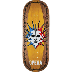 Opera Fatties Torn Spike Brown/Yellow 12" Skateboard Deck - Longboards USA