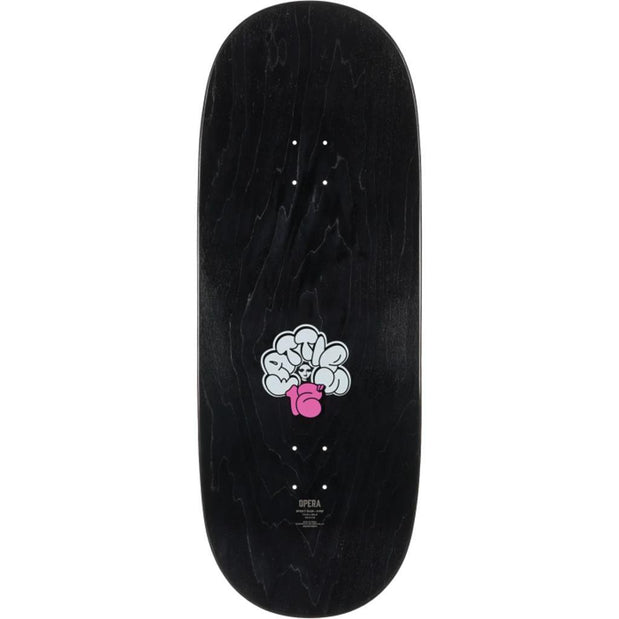 Opera Fatties Torn Spike Brown/Yellow 12" Skateboard Deck - Longboards USA