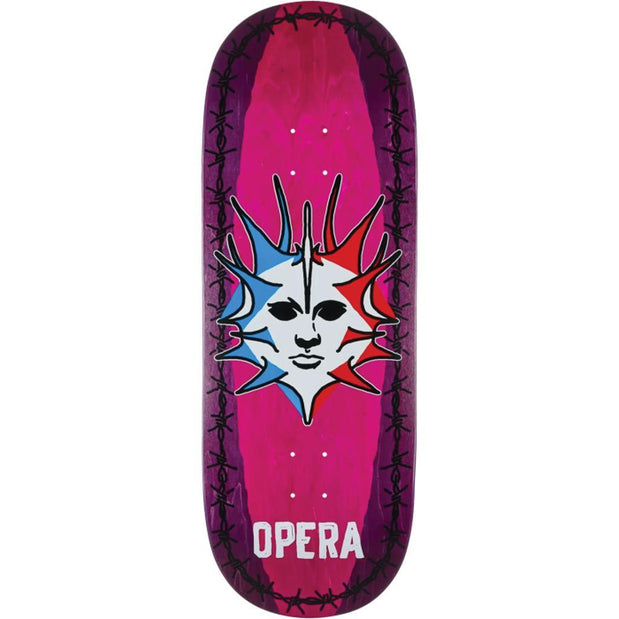 Opera Fatties Torn Spike Purple/Pink 11" Skateboard Deck - Longboards USA