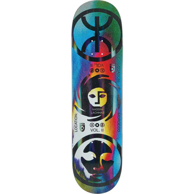 Opera Lachhab Crypto Black/Oilslick 8.5" Skateboard Deck - Longboards USA