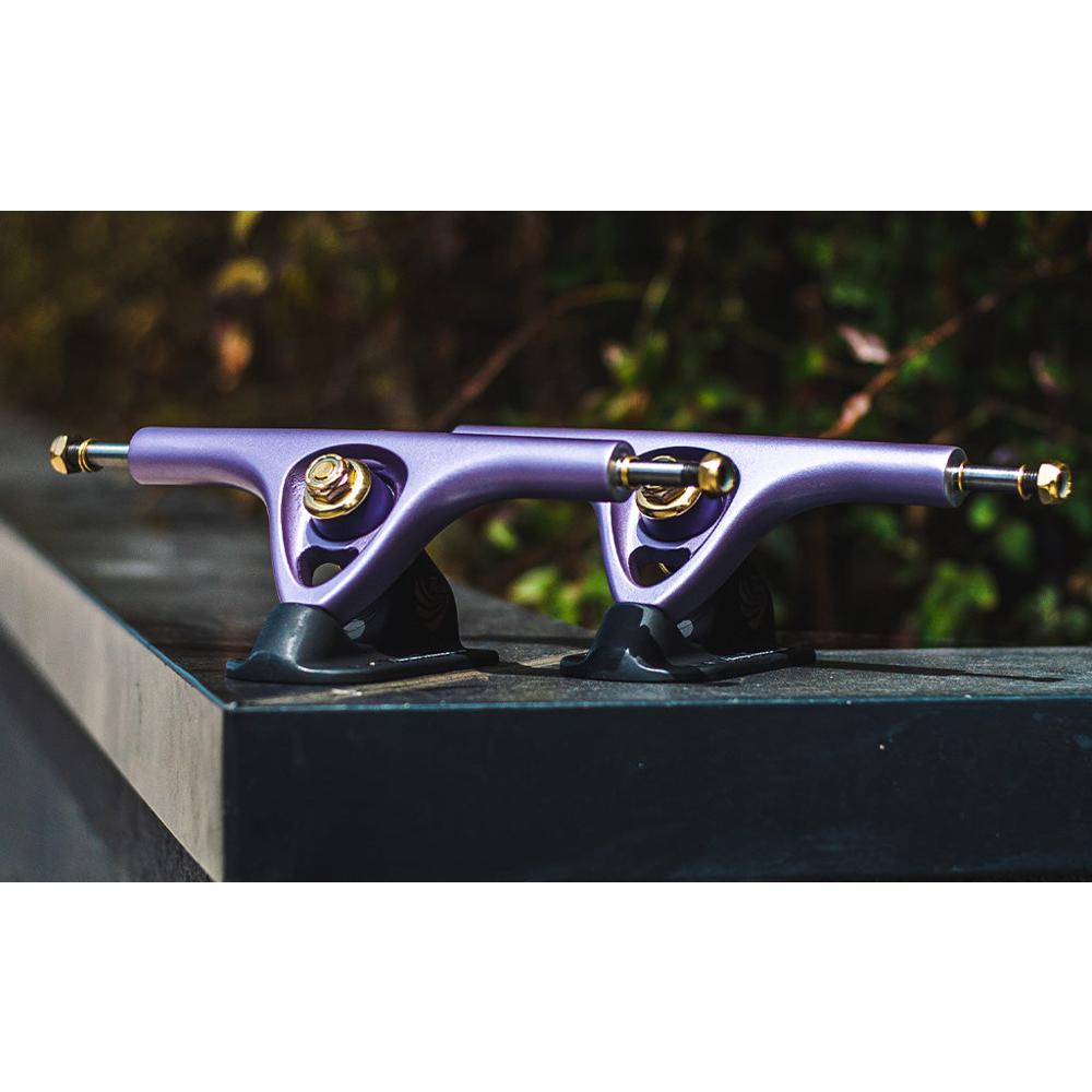 Paris V3 Axes Longboard 180mm 43° – Freeride & Downhill – Argent – Neuf