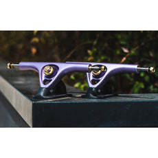 Paris V3 180mm 50° Mix-Ups Purple/Black Longboard Trucks | set of 2 - Longboards USA