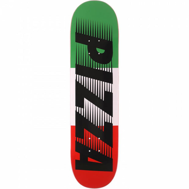 Pizza Speedy 8.0" Green/White/Red Skateboard Deck - Longboards USA