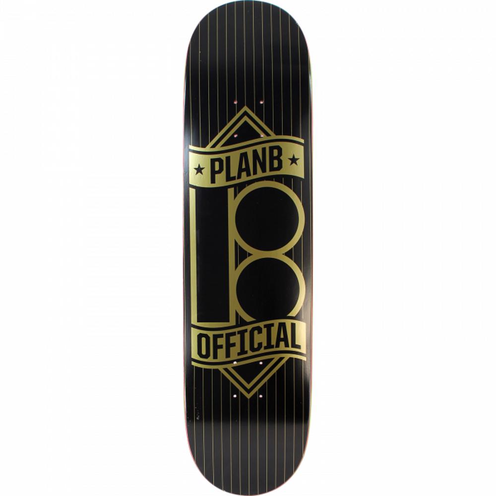 Plan B Banner Gold 8.25" Skateboard Deck - Longboards USA