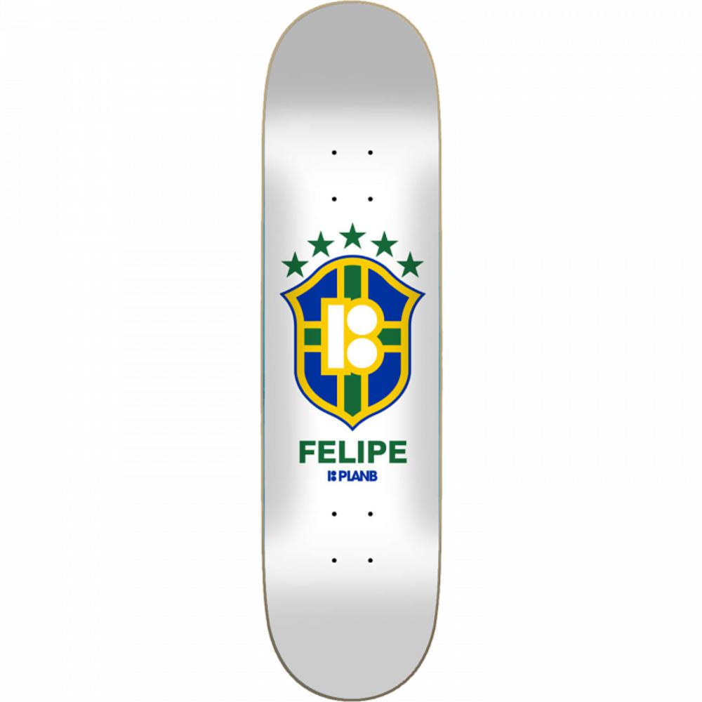 Plan B Felipe Gustavo Soccer 7.75" Skateboard Deck - Longboards USA