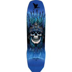 Powell Peralta Anderson Heron 9.13" Blue Foil Skateboard Deck - Longboards USA