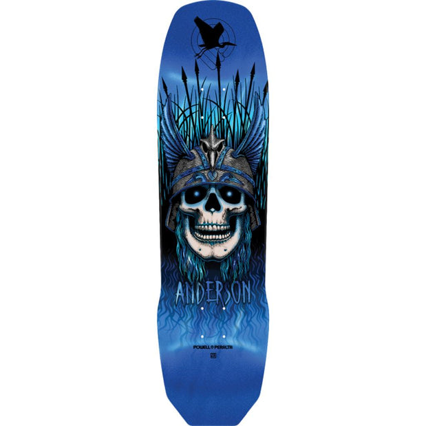Powell Peralta Anderson Heron 9.13" Blue Foil Skateboard Deck - Longboards USA