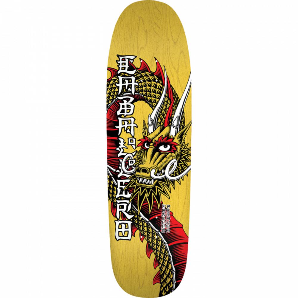 Powell Peralta Cab Ban This Dragon 9.26" Yellow Stain Skateboard Deck - Longboards USA
