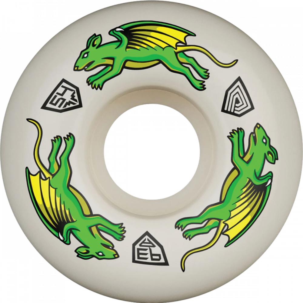 Powell Peralta Df Nano Rat 54mm 93A Off White Wheels | Set of 4 - Longboards USA