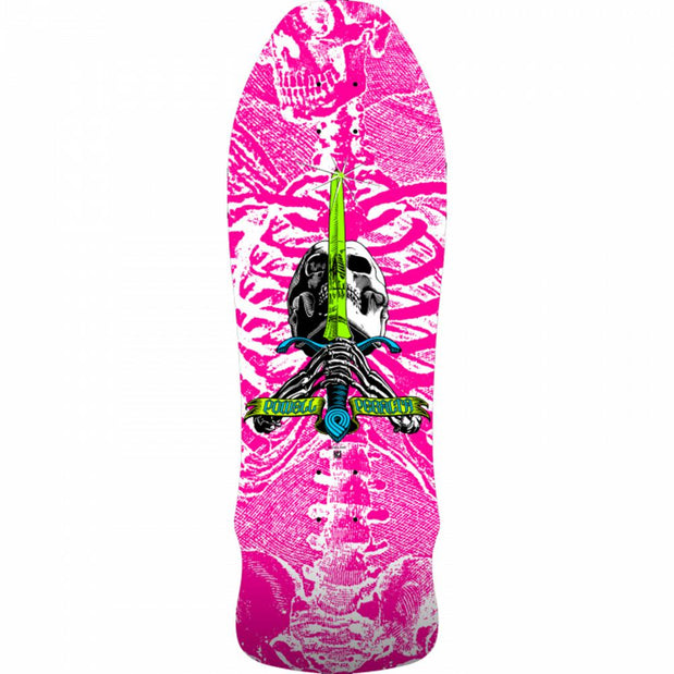 Powell Peralta Geegah Skull & Sword 9.75" Hot Pink Skateboard Deck - Longboards USA