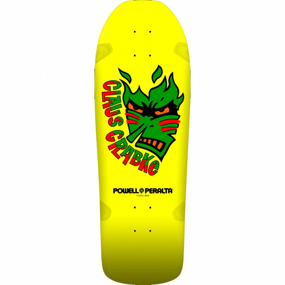 Powell Peralta Grabke Reissue 30.5" Yellow Skateboard Cruiser Deck - Longboards USA