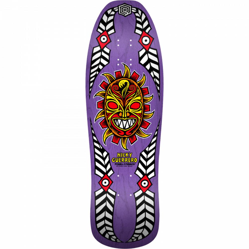 Powell Peralta Guerrero Mask 10" Purple Skateboard Deck - Longboards USA