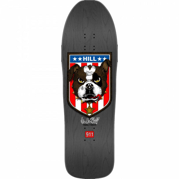 Powell Peralta Hill Bulldog 31.5" Grey Stain Skateboard Cruiser Deck - Longboards USA