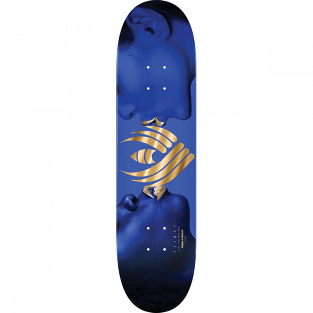 Powell Peralta Kiss 8.63" Blue/Gold Foil Flight Skateboard Deck - Longboards USA