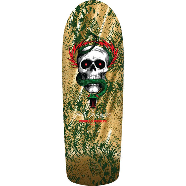 Powell Peralta Mcgill Skull/Snake Gold Foil 10" Skateboard Deck - Longboards USA