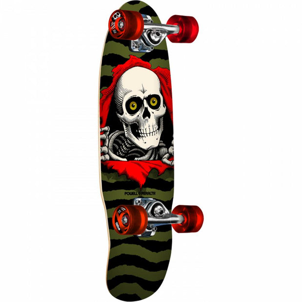 Powell Peralta Micro Mini Ripper 7.5" Olive Skateboard - Longboards USA