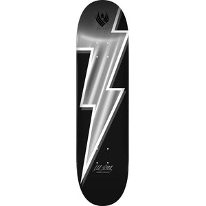 Powell Peralta Mike Vallely Lightning Bolt Flight 8.5″ Skateboard Deck - Silver Foil - Longboards USA