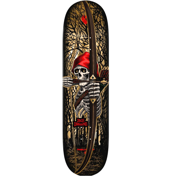 Powell Peralta Pro Zach Doelling Archer Gold Foil 8.30″ Skateboard Deck - Longboards USA