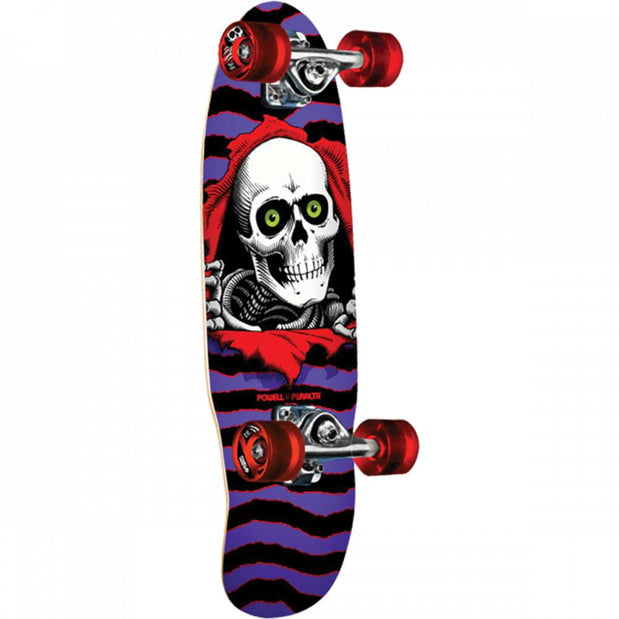 Powell Peralta Ripper Micro Mini 7.5" Purple/Red Skateboard - Longboards USA