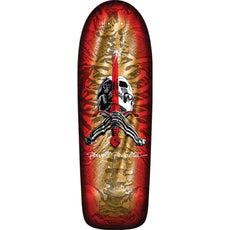 Powell Peralta Rodriguez Skull/Sword 10" Gold Foil Skateboard Deck - Longboards USA