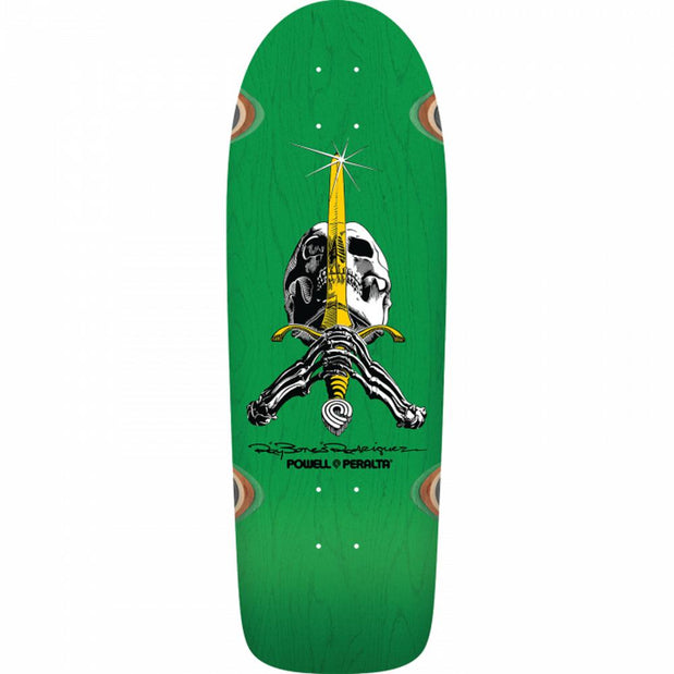Powell Peralta Rodriguez Skull/Sword 10" Skateboard Deck - Longboards USA