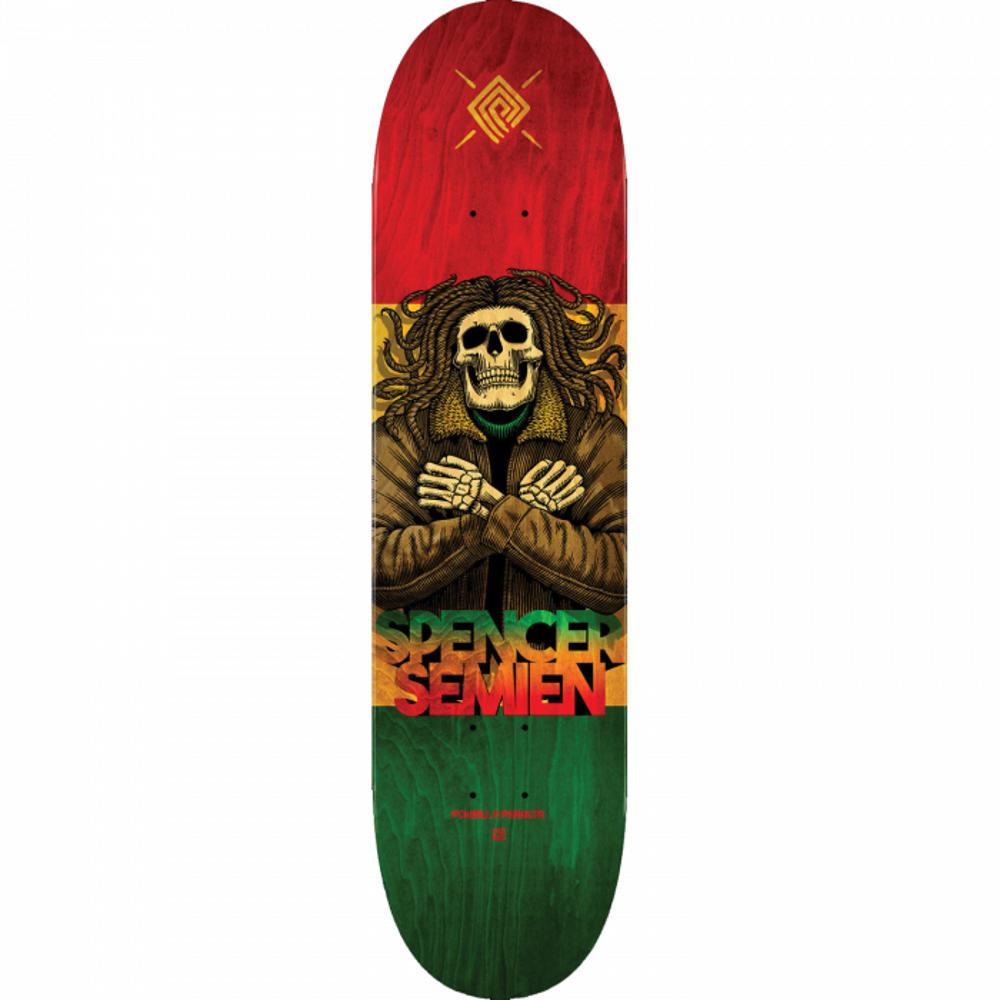 Powell Peralta Semien Dread 8.0" Rasta Skateboard Deck - Longboards USA