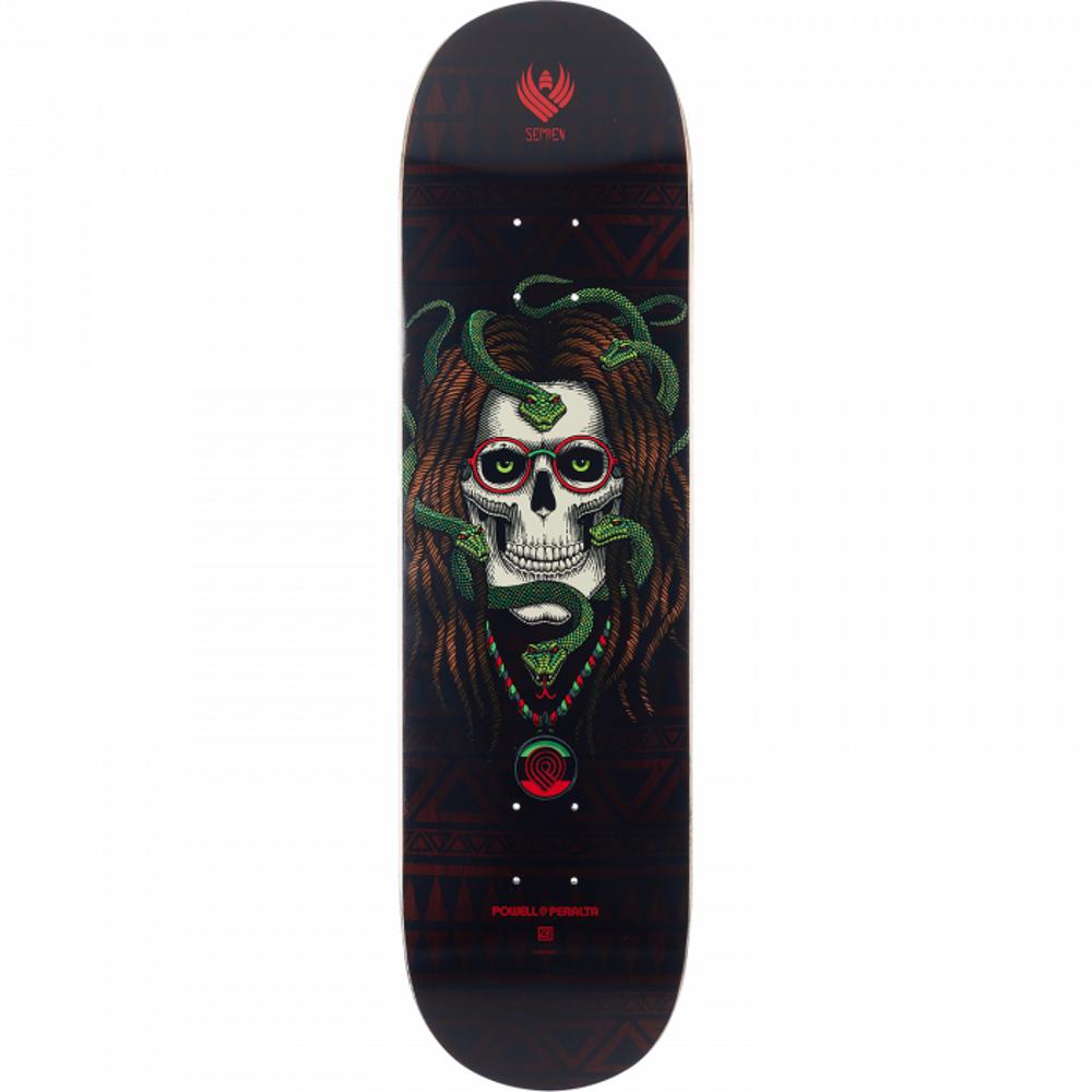 Powell Peralta Semien Skull 8.0" Skateboard Deck - Longboards USA