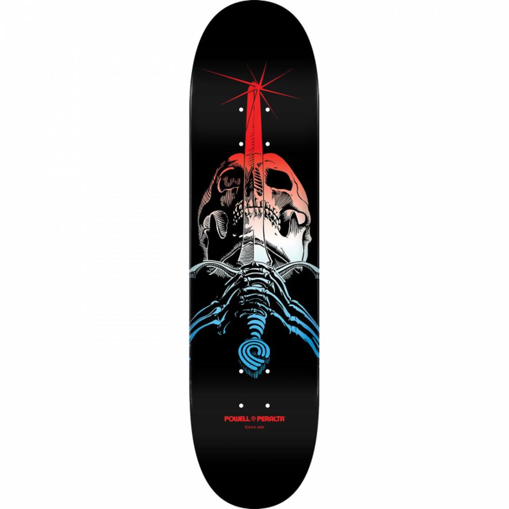 Powell Peralta Skull/Sword Fade Green 9.0" Black/Blue/Red Skateboard Deck - Longboards USA