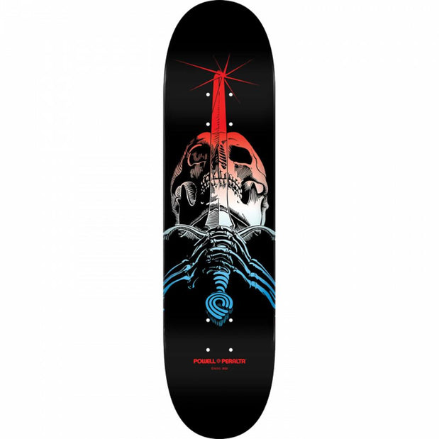 Powell Peralta Skull/Sword Fade Green 9.0" Black/Blue/Red Skateboard Deck - Longboards USA