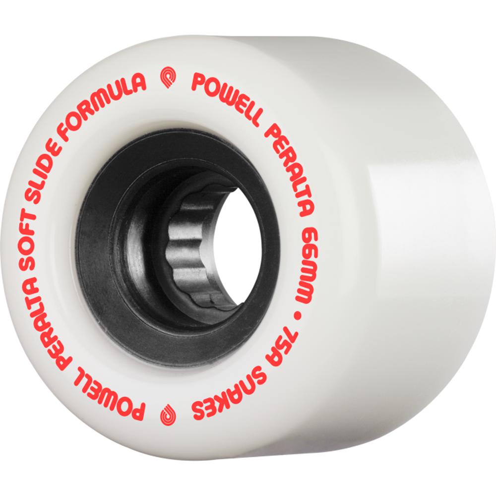 Powell Peralta Snakes 66 mm 75A White/Black Wheels - Longboards USA