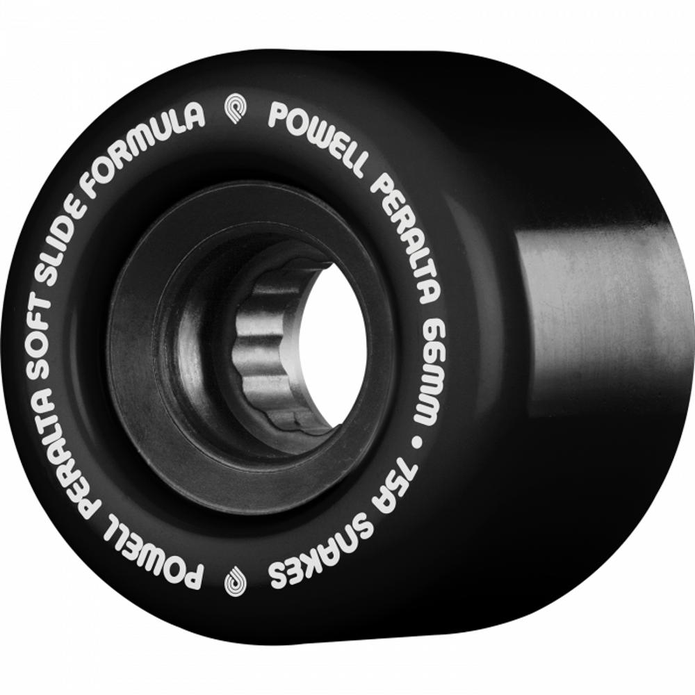 Powell Peralta Snakes 66mm 75A Skateboard Wheels - Black