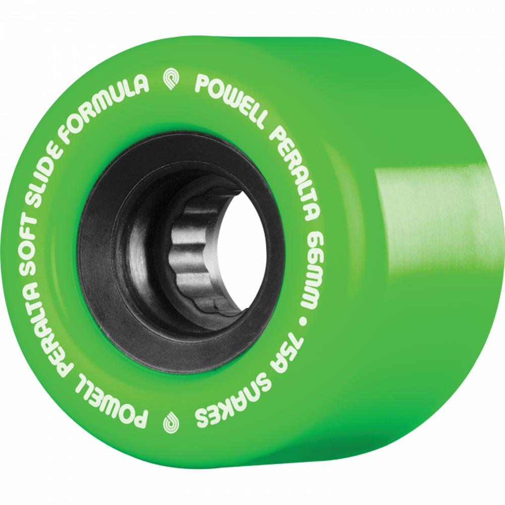 Powell Peralta Snakes 66mm Green Skateboard Wheels - Longboards USA