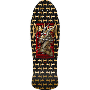 Powell Peralta Steve Caballero Street Reissue 9.625″ Skateboard Deck  - Black/Gold Foil - Longboards USA