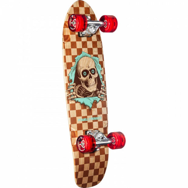 Powell Peralta Surfer Check Ripper 8.37 Natural Skateboard - Longboards USA