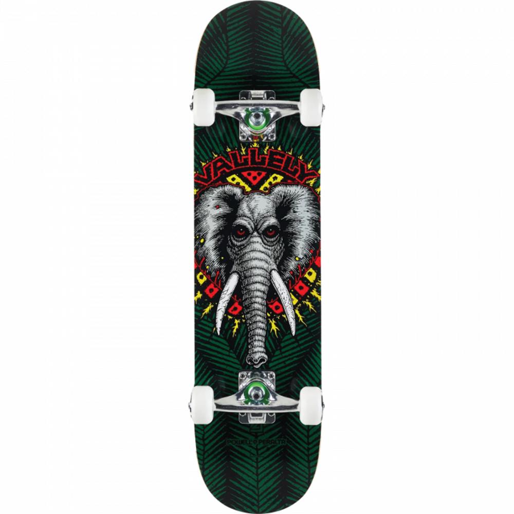 Powell Peralta Vallely Elephant 7.5" Green Skateboard - Longboards USA